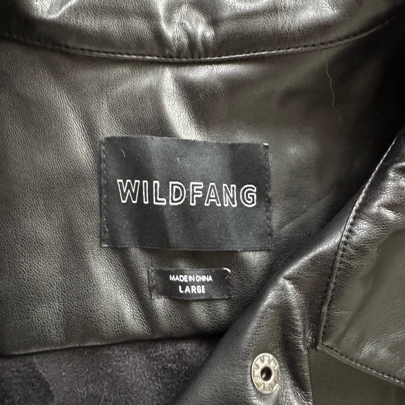 NWOT Wildfang Essential Coveralls, Black Vegan Leather, Large RARE HTF - Picture 8 of 13